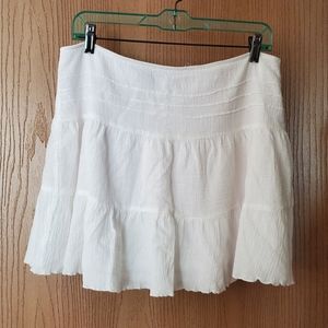IZ Byer California White Cotton Mini Skirt size 13j